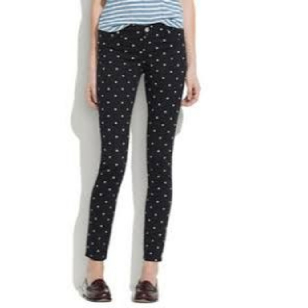 Blank NYC x Madewell Polka Dot Skinny Jeans